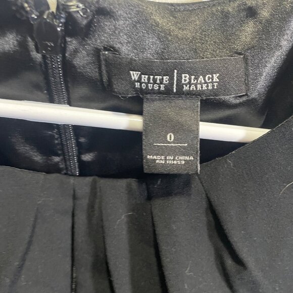 White House Black Market Womens Dress Size 0 Sleeveless Black - Picture 3 of 4